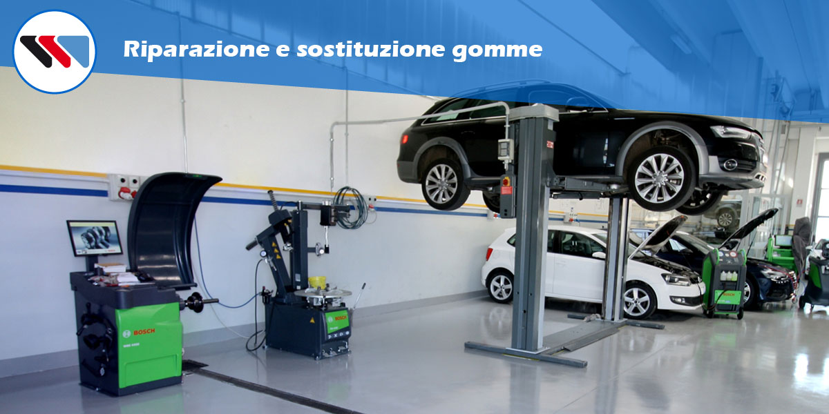 Attrezzatura per sostituire gli pneumatici dell'automobile