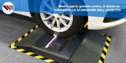 Scansione delle gomme estive sul profilatore